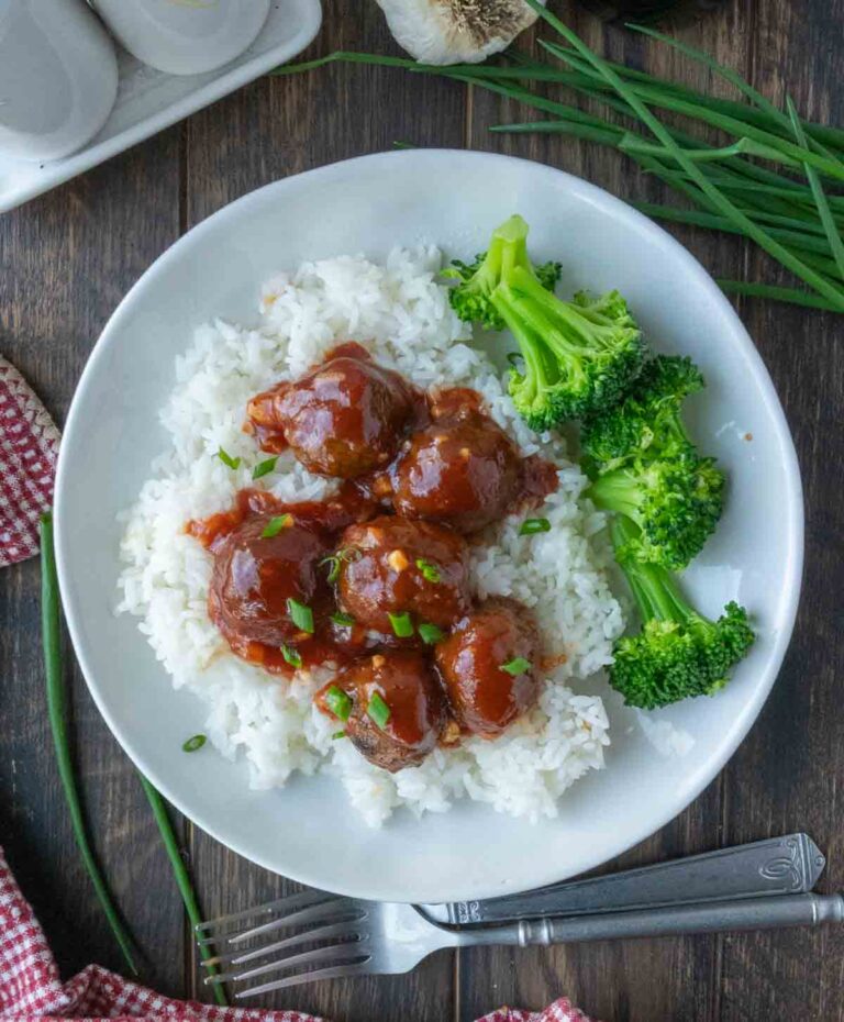 Slow Cooker Honey Garlic Meatballs