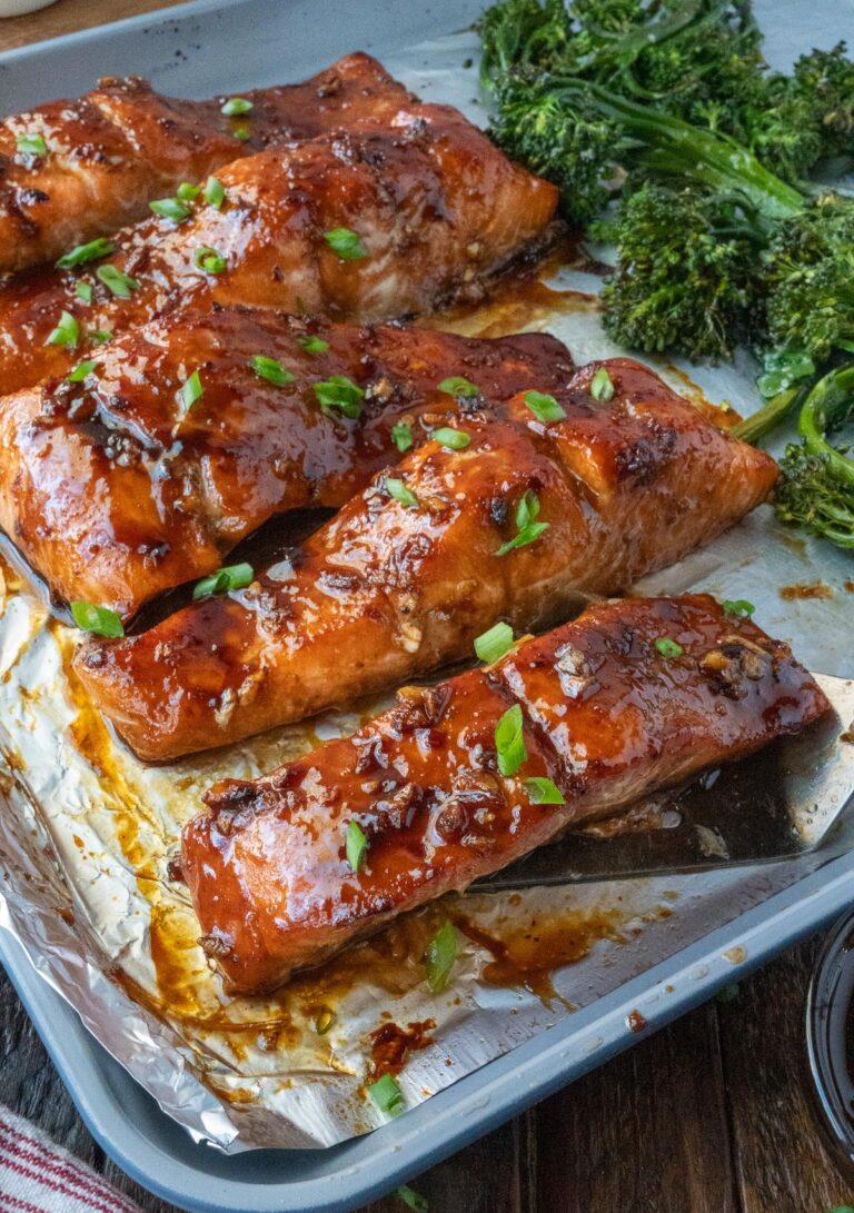 Sheet Pan Teriyaki Salmon and Broccolini