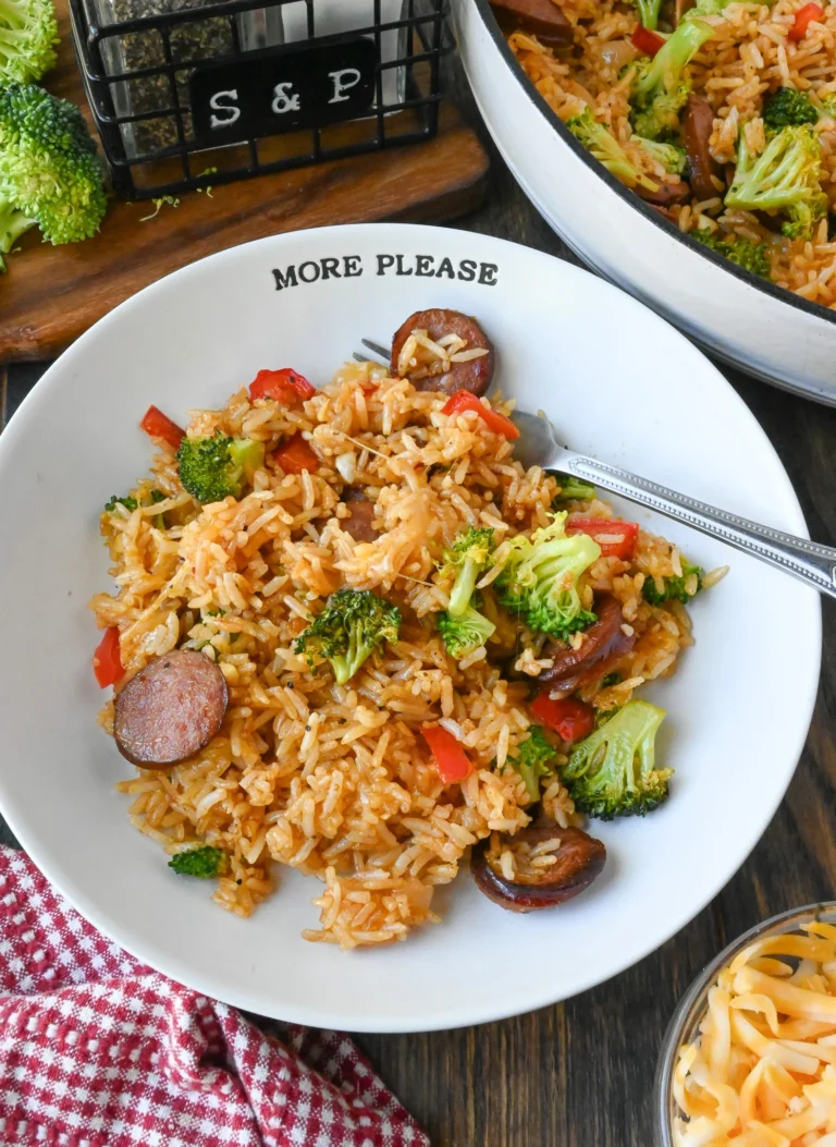 Smoked Sausage Rice Skillet